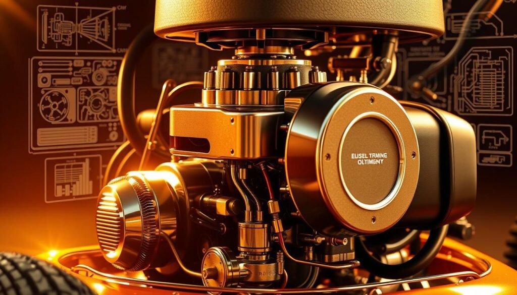 A high-performance lawn mower engine, its internal components meticulously optimized for maximum voltage efficiency. Gleaming chrome accents and a sleek, aerodynamic design create an impression of raw power and precision engineering. Intricate diagrams and schematics hover in the background, revealing the intricate interplay of electrical circuits and mechanical systems. Warm, golden lighting casts a subtle glow, highlighting the mower's technical prowess and the culmination of engineering expertise. The overall atmosphere exudes a sense of innovation, showcasing the sophisticated advancements that enable lawn mower voltage performance optimization. A high-performance lawn mower engine, its internal components meticulously optimized for maximum voltage efficiency. Gleaming chrome accents and a sleek, aerodynamic design create an impression of raw power and precision engineering. Intricate diagrams and schematics hover in the background, revealing the intricate interplay of electrical circuits and mechanical systems. Warm, golden lighting casts a subtle glow, highlighting the mower's technical prowess and the culmination of engineering expertise. The overall atmosphere exudes a sense of innovation, showcasing the sophisticated advancements that enable lawn mower voltage performance optimization.